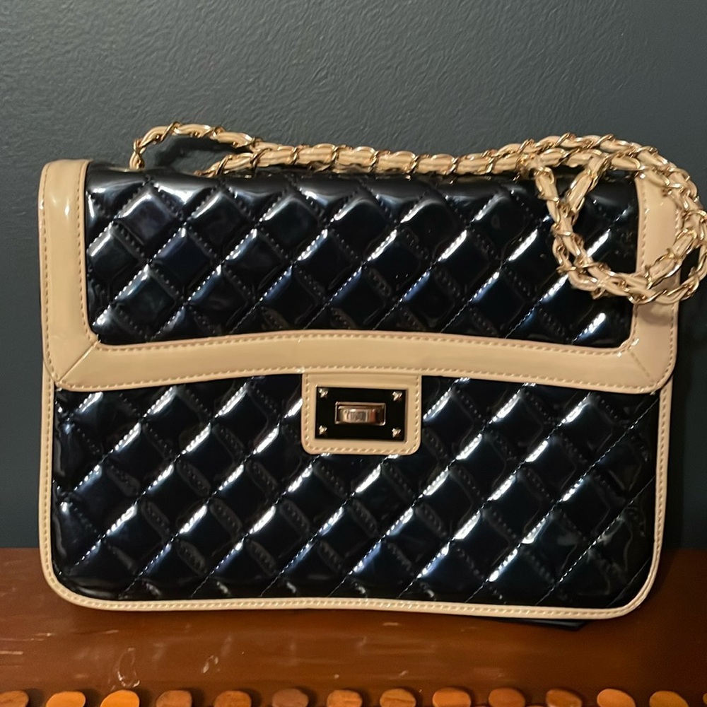 Urban Expressions Dark Sparkly Navy Vegan leather purse